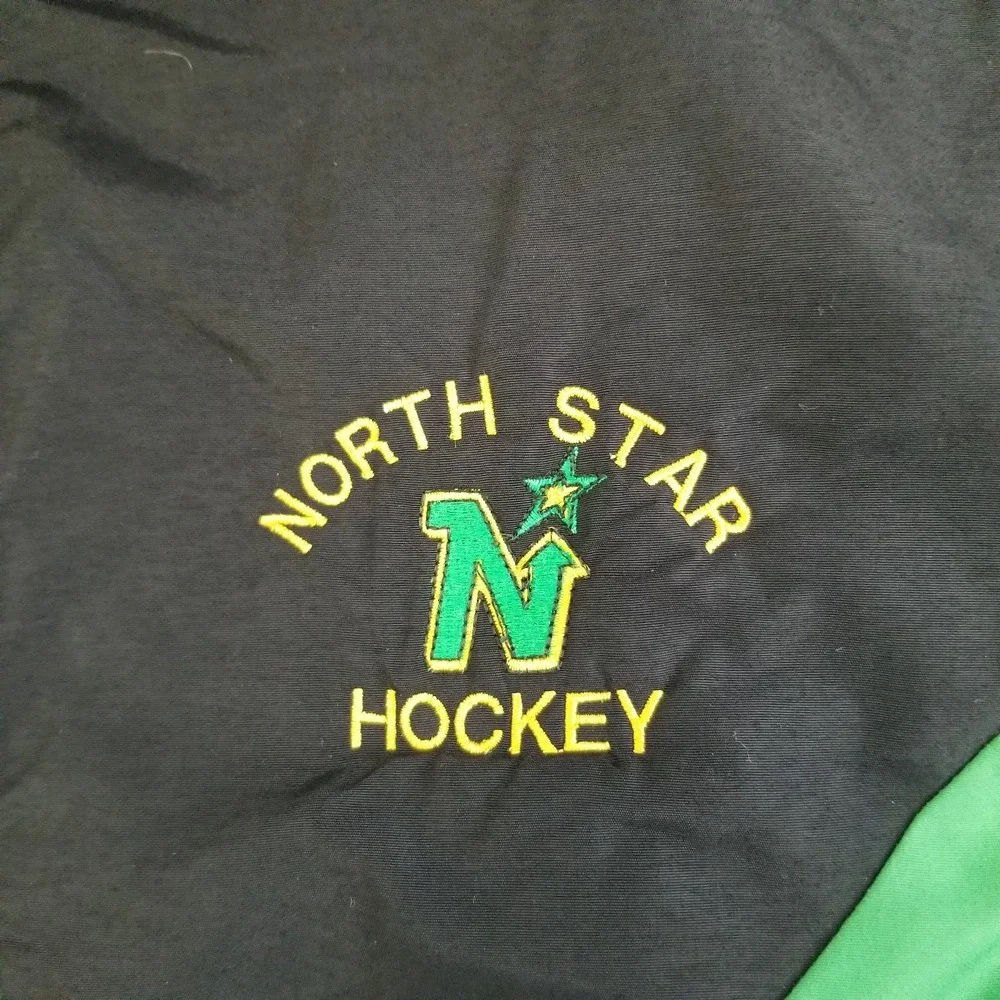 Vintage Minnesota North‎ Star Jacket Mens XL Green Black Clolor Block 90s USA